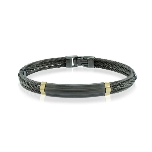 Bracelet en cuir tissé pour hommes rétro avec boucle magnétique Bracelets Unisexe