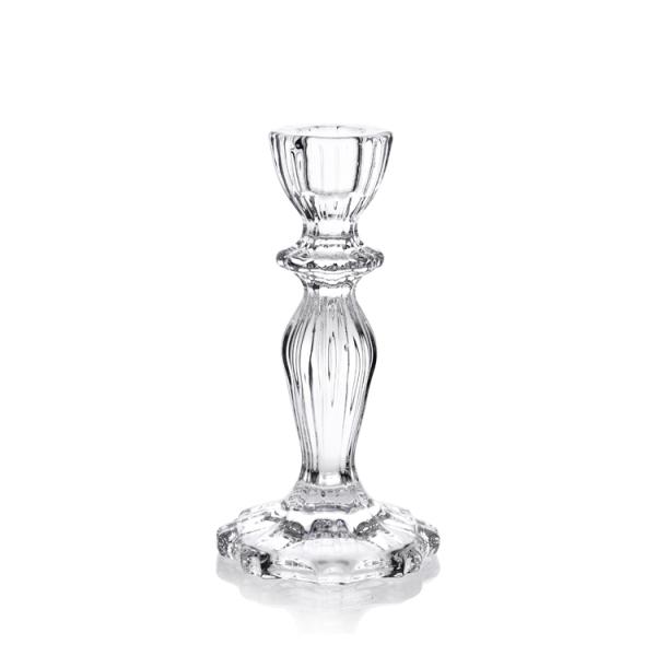 Customized Transparent Glass Candle Holder , Candelabra Candle Holder For Hotel