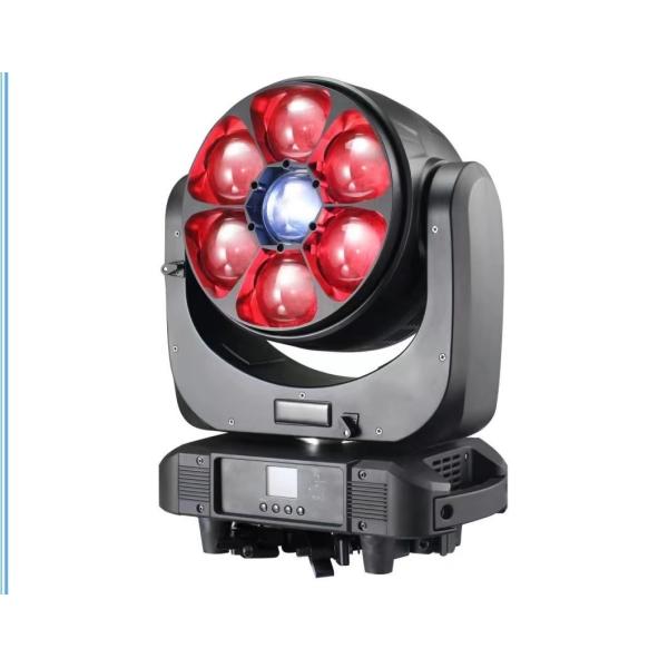 6pcsx15W 4 LED Stage DJ Moving Head Light Big Bee Eyes Zoom Wash Laser Light Stage Set