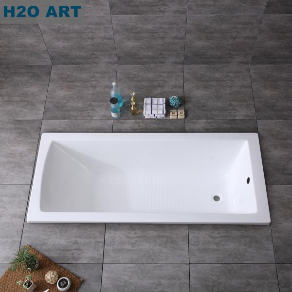 Hand Control Built-in Tub Simple Acrylic Bathtub with Simple Structure and Fashion Design