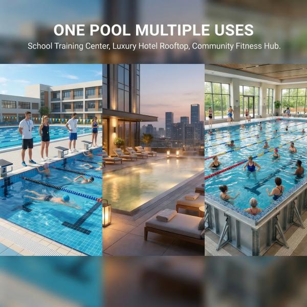 10 to 30 Kg Leisure Swimming Pool Portable Easy To Deflate And Store Strong ZAM Steel Frame For Longevity