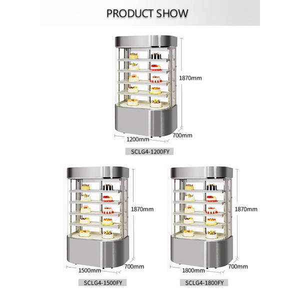 Sliding Door 1800mm 1200w Vertical Refrigerated Showcase