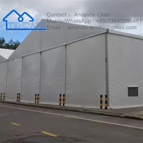 Tentes de structure industrielle résistantes aux UV extérieures Tentes de stockage en aluminium de grande taille À vendre