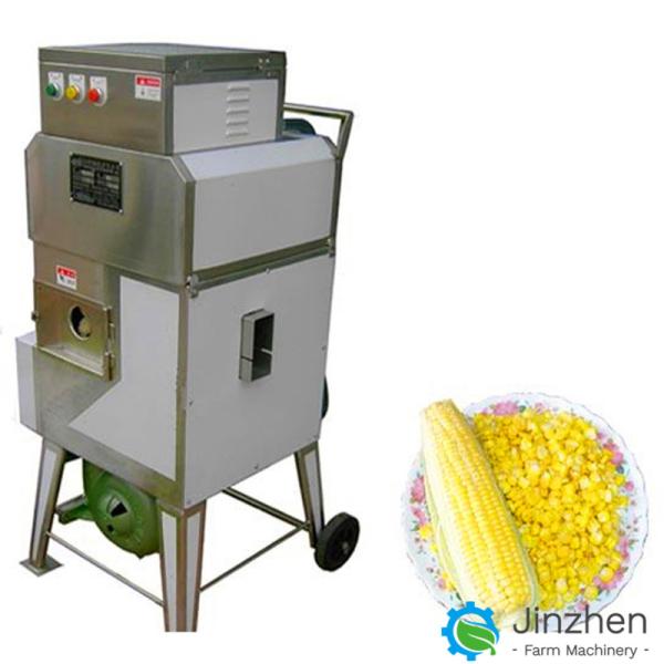 500kg/H Sweet Corn Thresher Fresh Corn Peeling Machine With Automatic Feeding