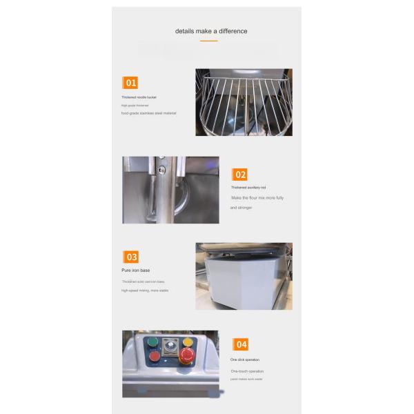 20-260L Capacity Fully Automatic Dough Mixer Ideal for Bakery Restaurant and Catering