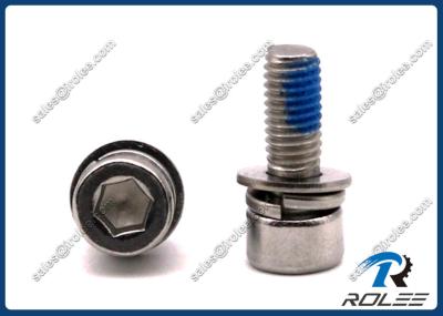 316 / A4 Stainless Socket Head Cap SEMS Self-locking Screw with Double Washers