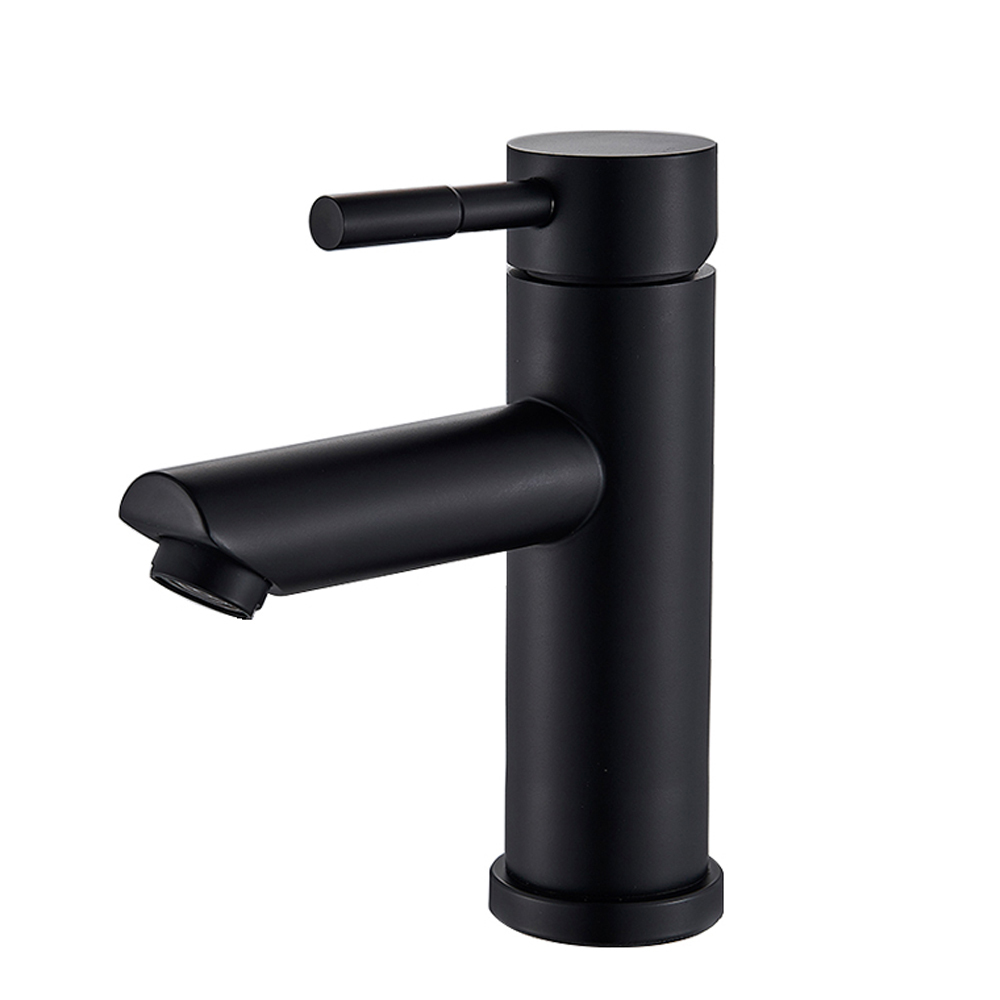 SUS304 Stainless Steel Faucet full set 304 stainless steel washbasin faucet with 35mm ceramic cartridge and 2pcs flexible hoses