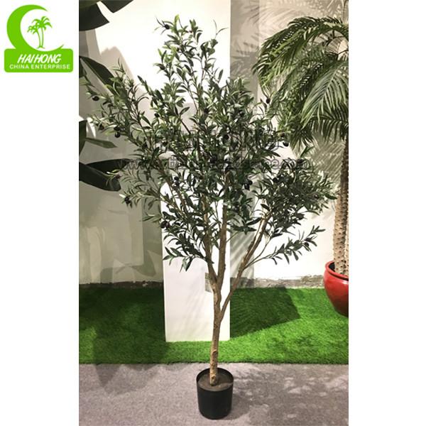 Decoração 180cm artificial realística por atacado de Olive Tree For Garden Indoor