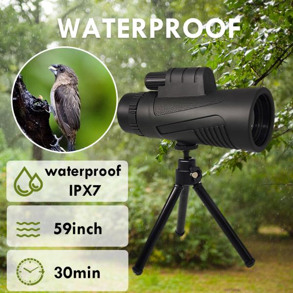 Spherical Lens Telephoto Zoom Monocular 12x50 For Concert Traveling