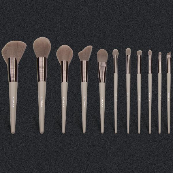 12 Piece Face Makeup Brush Set Cruelty Free Synthetic Cosmetic Tools