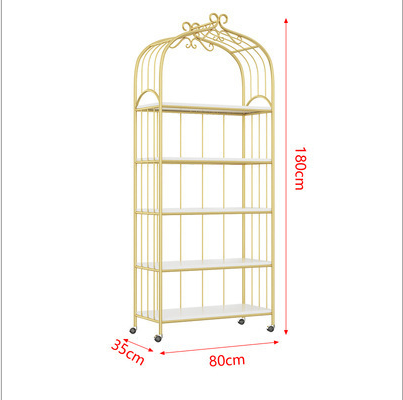 Bird Cage Shape 170cm Height Steel Book Rack Rustproof