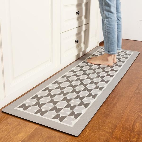 Tapete de cozinha antiderrapante com almofada e de diatoma lavável para conforto no chão