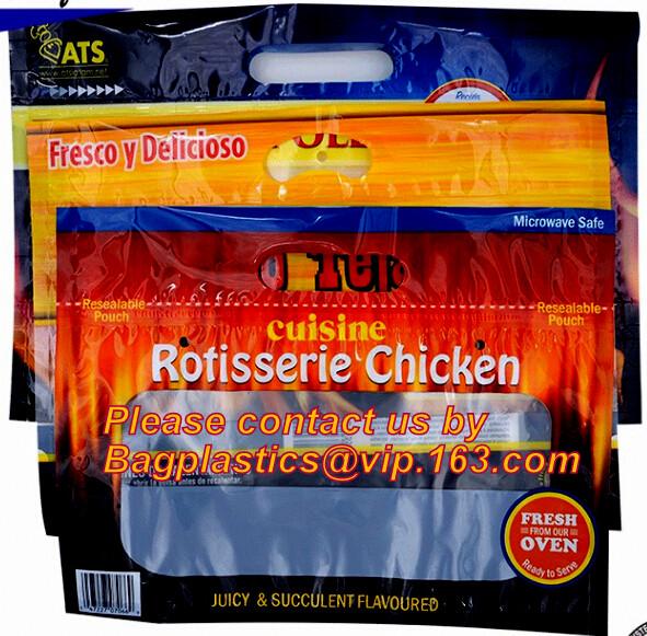 ROTISSERIE CHICKEN BAGS, MIRCOWAVE POUCH, HOT ROAST BAG, FRESH FRUIT VEGETABLE PACKAGING, CHERRY PAC
