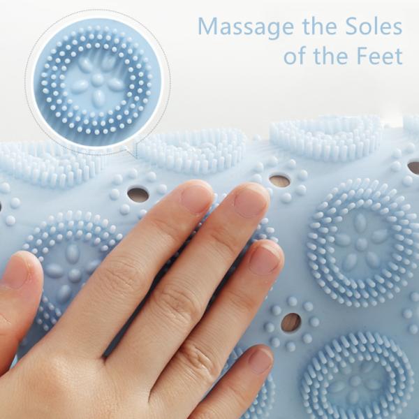 Циновка ванны выскальзывания PVC большого массажа ноги мягкая не для ливня