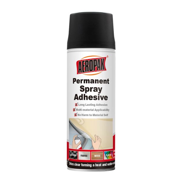 Aeropak 200ml Aerosol Fabric-Specific Transparent Permanent Adhesive Glue Spray High Spray Coverage for Sealants Adhesives