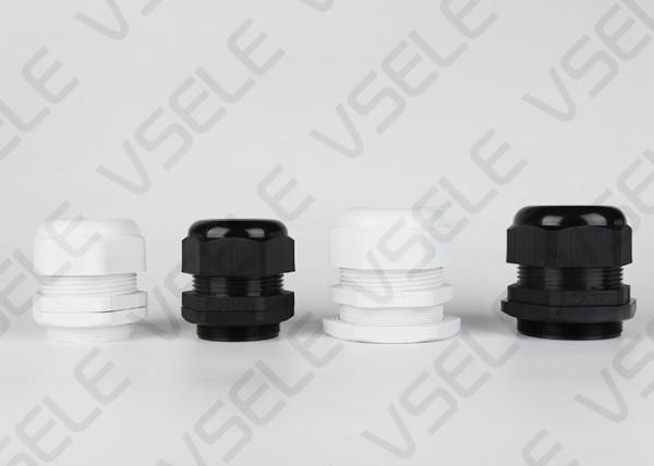 IP68 Waterproof Nylon Plastic Cable Connector MG Nylon White and Black