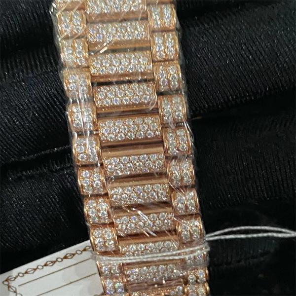 Бюст Bussdown 20 каратов белый вниз с конфликта миллионера Rolex дозора свободного