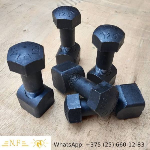 NF M14x45 Double Nib A Crawler Bulldozer Plough Bolt And Nut To Suit PA300860