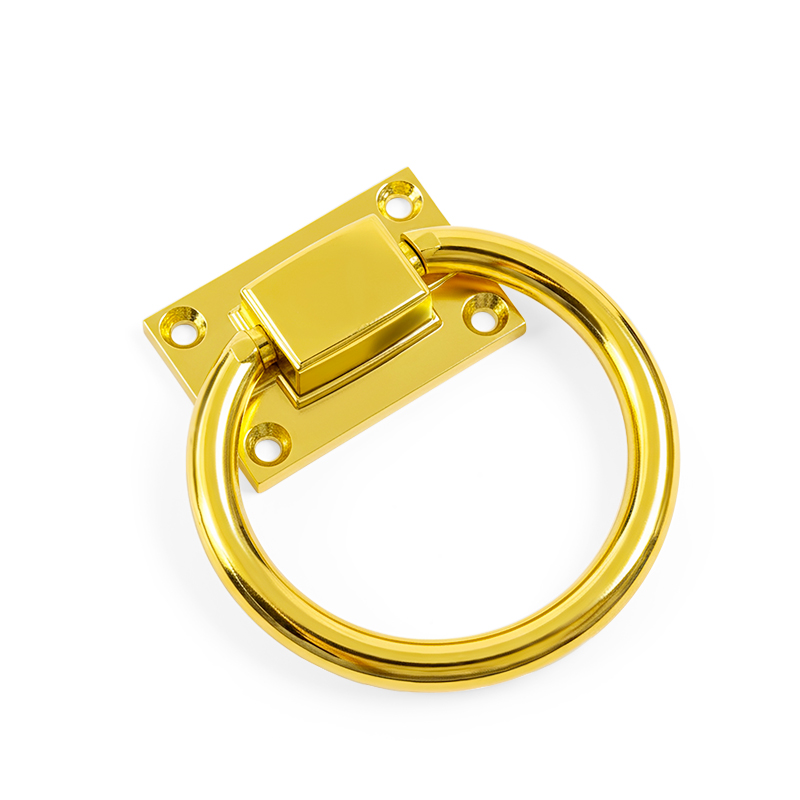Modern Minimalist Bright Silver Cabinet Door Handles Ring Drop Pulls Furniture Hardware Accessories