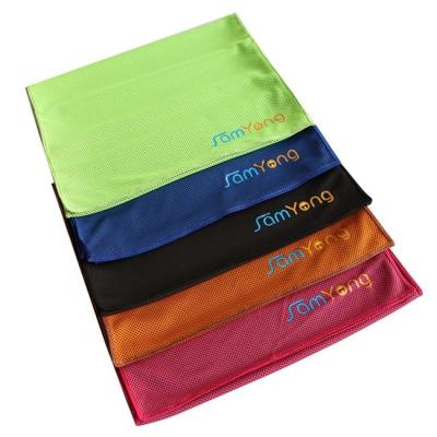 Serviette de refroidissement antibactérienne de sport de GV Microfiber pour le cou