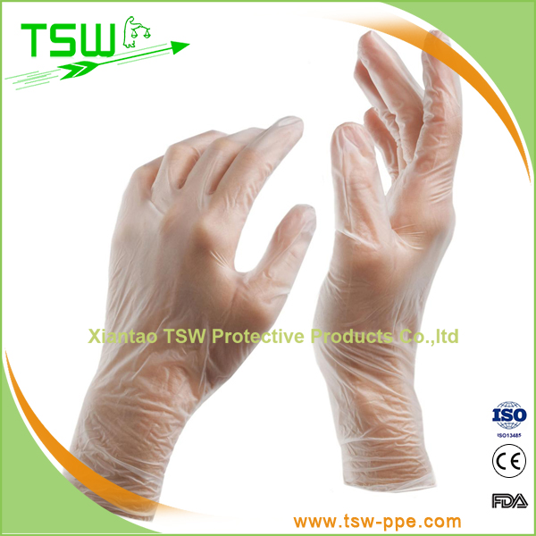 AQL1.5 Grade Disposable Synthetic Vinyl Exam Gloves