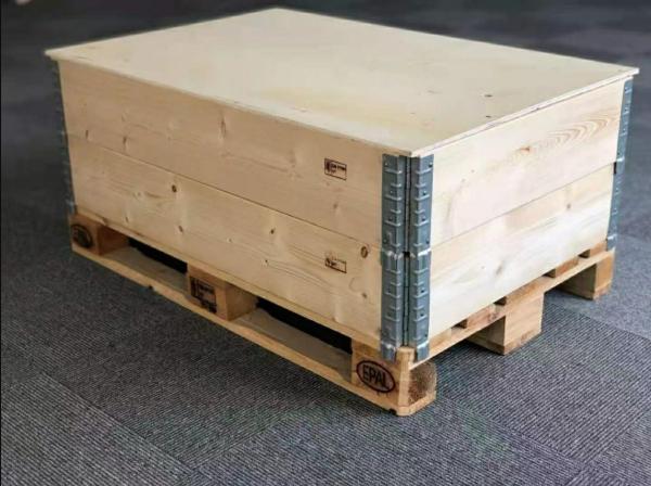 Customized Dimension Crate Box Wooden Foldable Standard Pallet Collars
