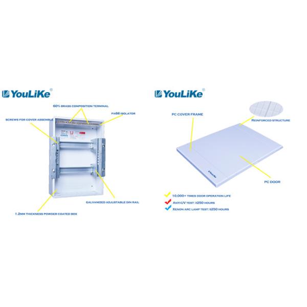 24 коробки приложения PVC MCB строки пути 2, умное домашнее предохранение от распределительной доски IP40