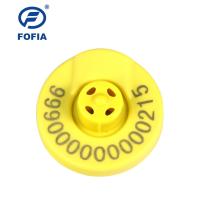 A gestão animal etiqueta o amarelo visual do apoio da impressão de laser da etiqueta ou outro