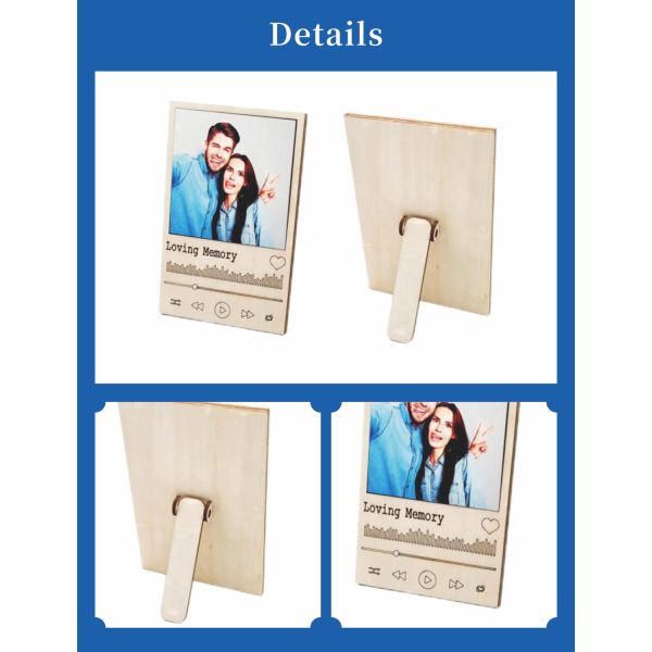 Sublimation Exquisite Handcrafted Vintage MDF Photo Frame 14x9cm - Perfect for Cherishing and Sharing Precious Memories Gift