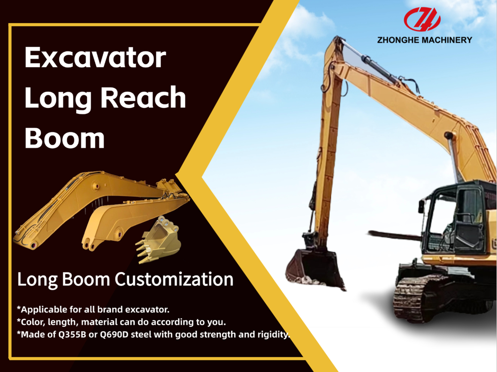 High Quality 21-22m Long Reach Boom and Arm Extended Boom for Komatsu Excavator