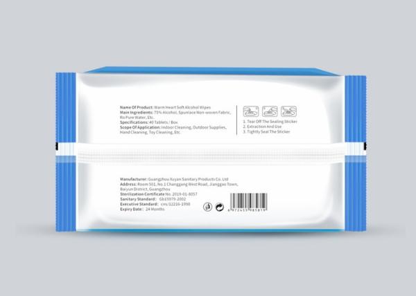 Antibacterial Alcohol Disinfectant Wipes For Deep Cleaning Hand