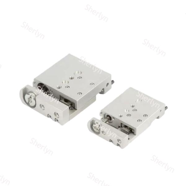 Space Optimized Mini Linear Drive FESTO SLF-10-30-P-A 170507, 10Bore 30Stroke Oxidized Aluminum Ball Bearing Guided Cylinder With Tunable End Stop Cushion