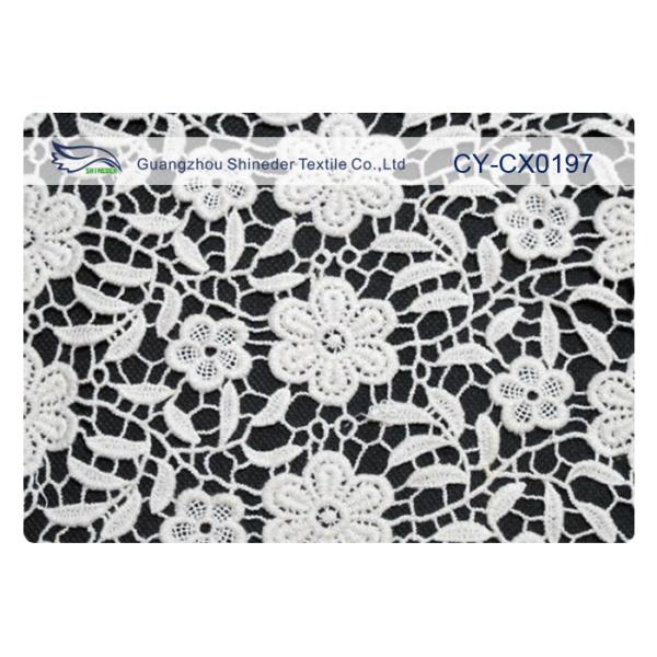 Eco-Friendly Embroidered Lace Fabric for Wedding Dress CY-CX0197