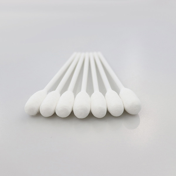 Environmentally Friendly Medical Cotton Buds , Safety Cotton Swab White