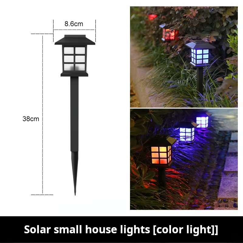 Ambient-Sensing Solar Light with RGB Color-Changing Garden & Courtyard Decorative Light Outdoor Landscape Light