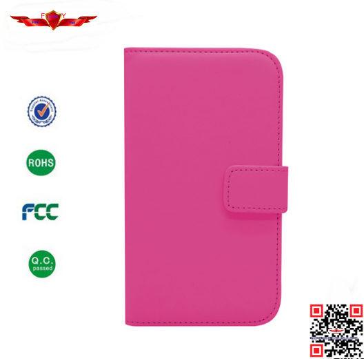 Hot Selling 100% Qualify Colorful PU Flip Wallet Leather Cover Cases For  HTC Desire 210