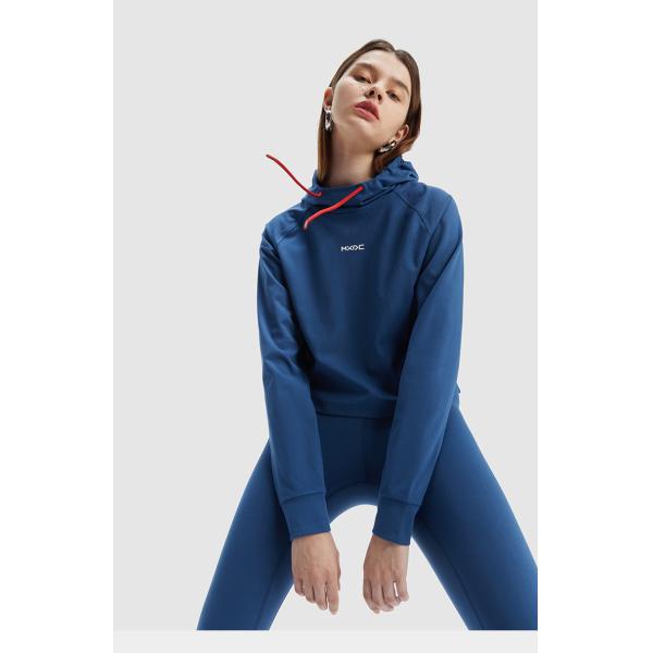 Рукав Hoodie 200g спорт женщин сплошного цвета лайкра полиэстера длинный