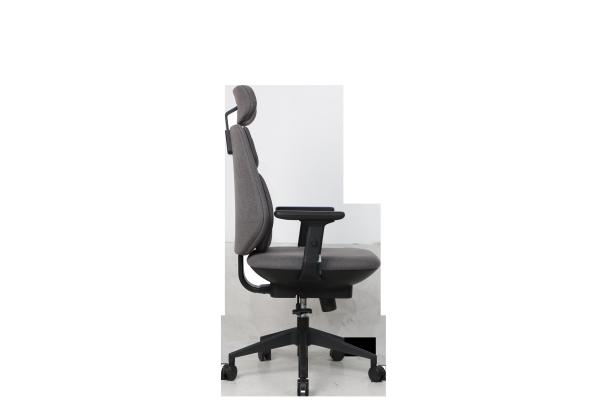 Cadeira de escritório executiva cinza PP GF com base reforçada STG Cadeira executiva ergonômica para PC