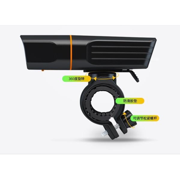 3000mah Power Bank Rechargeable Bicycle Light Sets 3000lm Aluminum Material