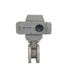 2022 New Grat Stainless Steel Straight Through Type Electronic Ball Valve