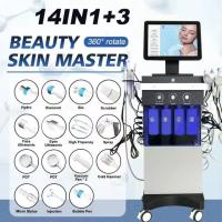 Máquina para el rostro de hidra multifunción de oxígeno estacionaria de belleza 14 en 1