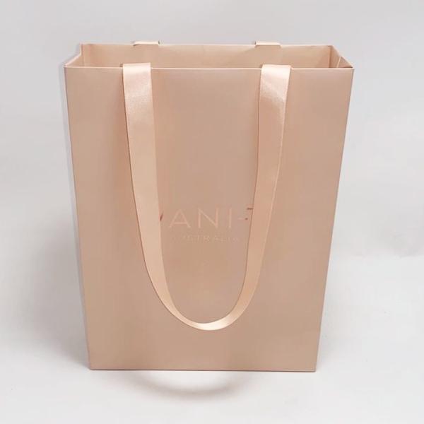La poche se pliante de bijoux met en sac l'impression polychrome de sacs en papier de Papier d'emballage imprimée par coutume