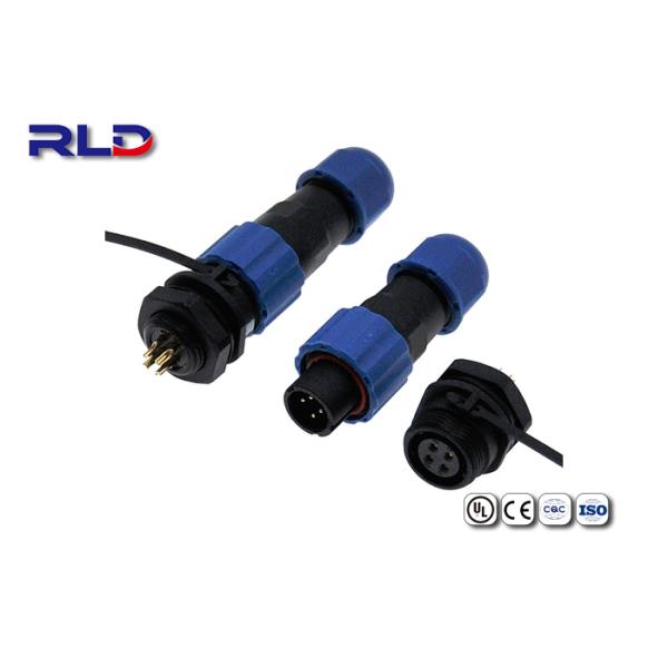 Промышленная M13 продетая нитку штепсельная вилка авиации соединителя разъем-вилки Ip68 водоустойчивая