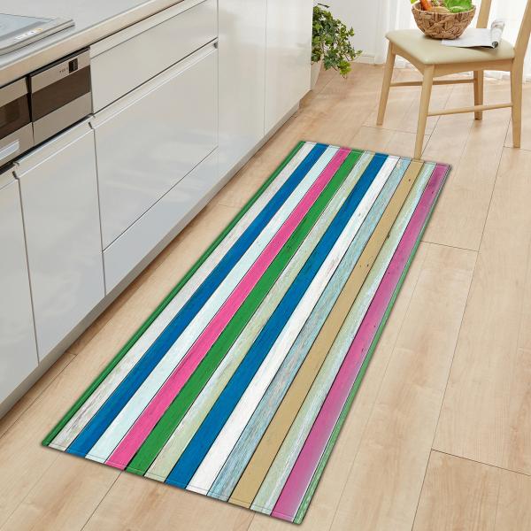 Tapetes absorventes do assoalho do quarto da esteira de porta 40*120cm da grão de madeira 60*180cm
