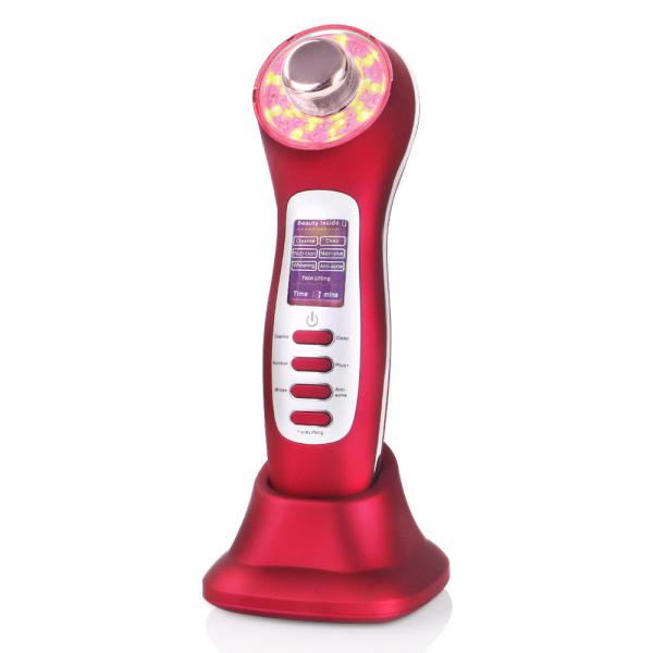 LED Light Ultrasound Facial Home Device ABS Material For Acne Treatment