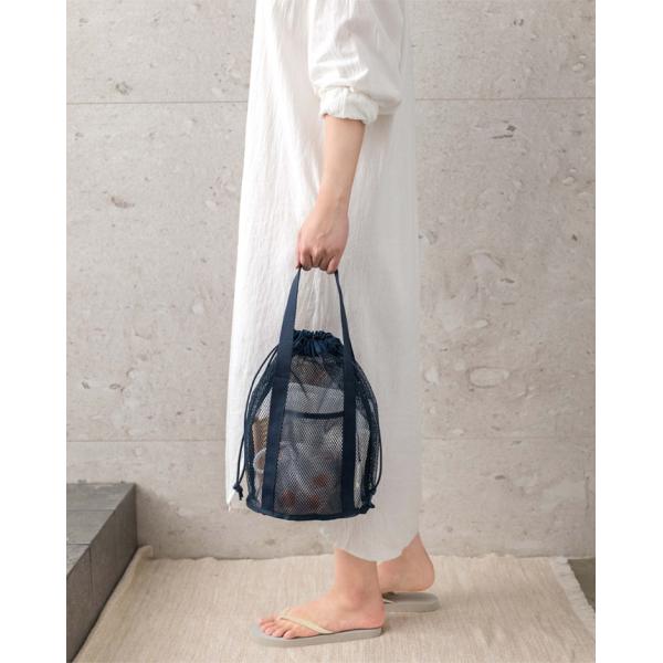 Logo Customized Travel Organizer Bag with Mesh Cut-out and Drawstring Pocket Foldable