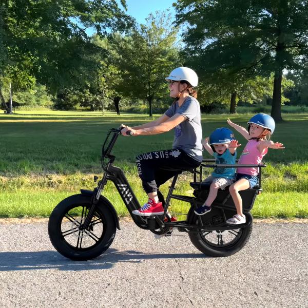 New Arrival Fashion 20inch Cargo Ebike 25km/h Road Electric Bike Electric Moped Bicycle With 750W Motor