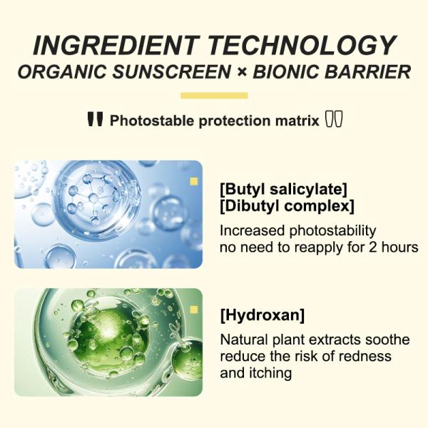 Vitamine E hydratant minéral clair Crème solaire à base de sticks Crème solaire SPF50 Pour les enfants