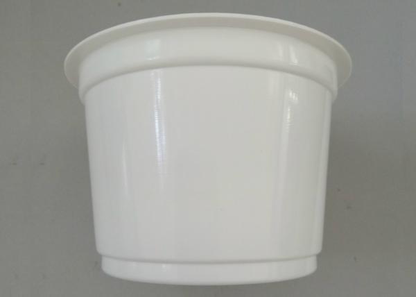 acidophilus milk plastic cup in white color for milk, drink, jelly, solid food packaging