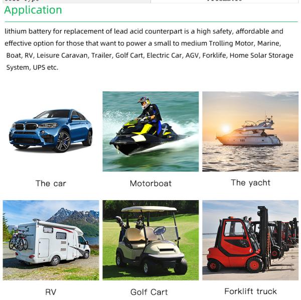LFP 12v 200ah Lifepo4 Lithium Battery , AGV Lithium Battery 4000 Times Cycle life